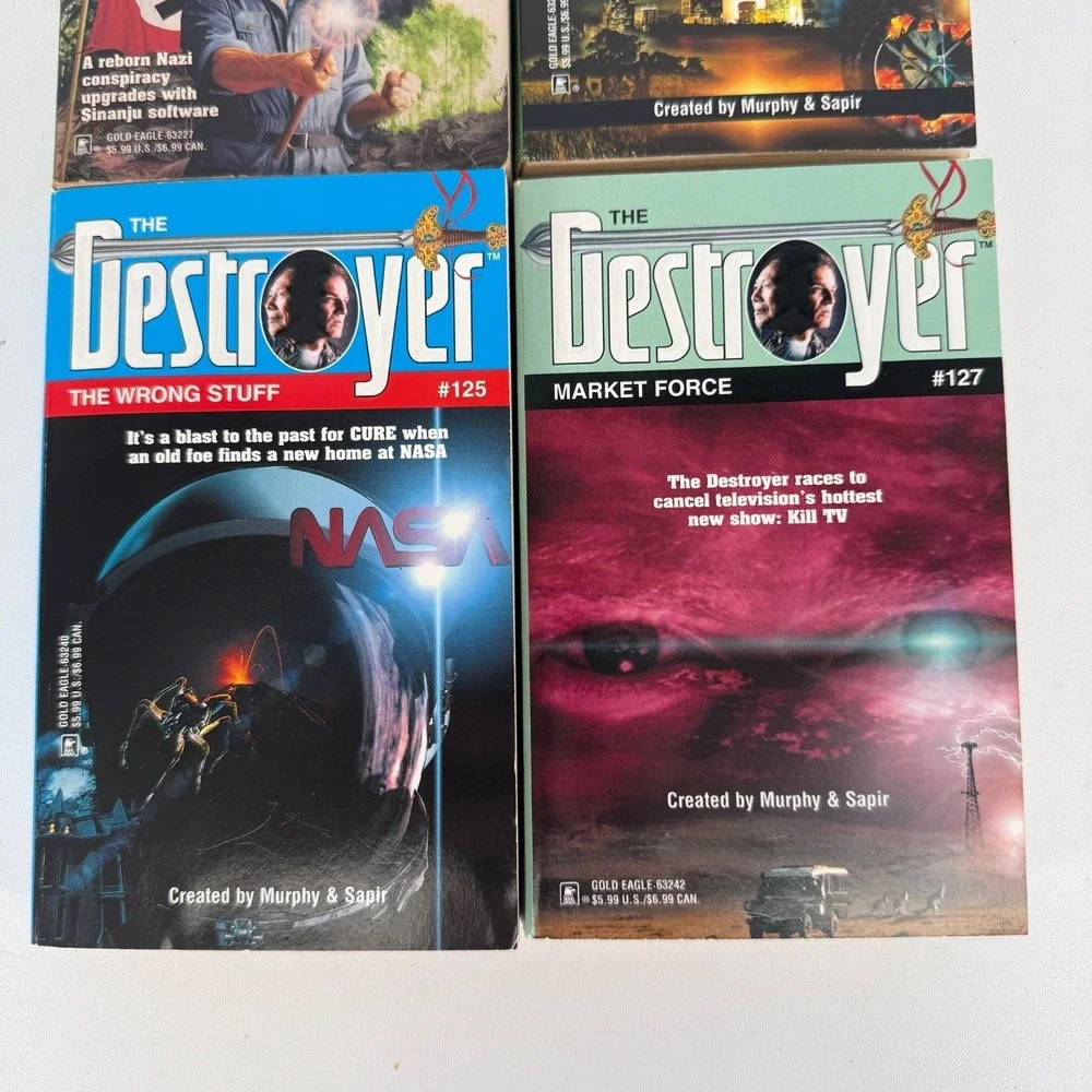 VTG‎ THE DESTROYER SERIES by Warren Murphy & Richard Sapir Paperbacks (Lot Of 4)